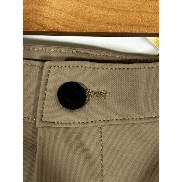 New Banana Republic Men's Stretch Slim Fit Flat Front Pants Khaki 40x32 nwt - Picture 4 of 9